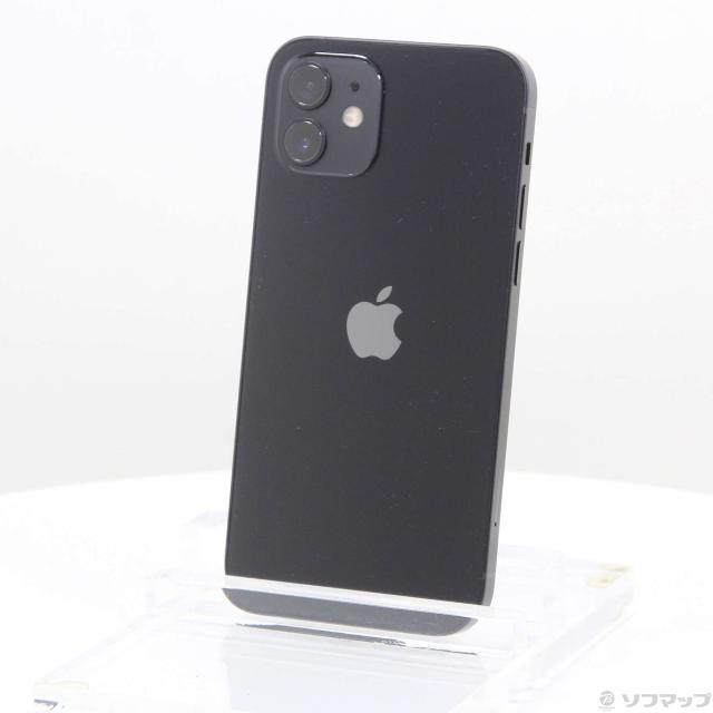 (中古)Apple iPhone12 64GB ブラック MGHN3J/A SIMフリー(295-ud)