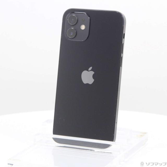 中古)Apple iPhone12 64GB ブラック MGHN3J/A SIMフリー(295-ud)