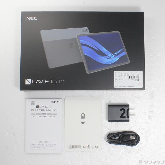 未開封　NECタブレットLAVIE Tab T11 PCT1175FAS NEC LAVIE Tab T11 T1175/FAS PC-T1175FAS [ストームグレー] 価格比較