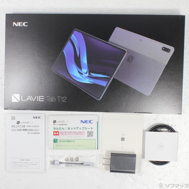 中古)NEC (展示品) LAVIE Tab T12 T1295/DAS 256GB ストームグレー PC