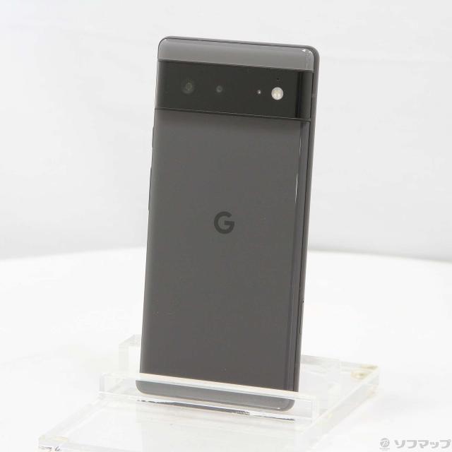 中古)GOOGLE Google Pixel 6 128GB ストーミーブラック GA02900 au SIM 