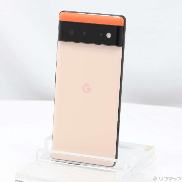 (中古)GOOGLE Google Pixel 6 128GB カインダコラル GOSAN3 Softbank SIMフリー(381-ud)の通販は 29,477円