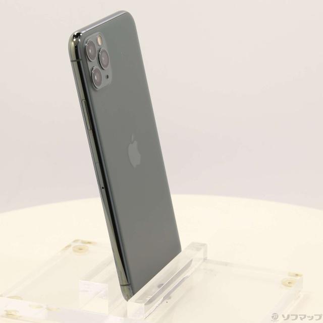 (中古)Apple iPhone11 Pro Max 256GB ミッドナイトグリーン MWHM2J/A SoftBank(258-ud)_3