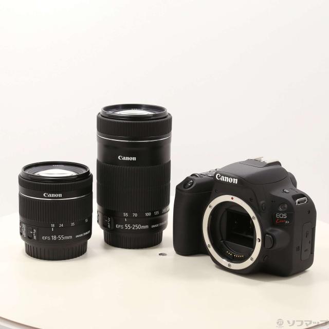 中古)Canon EOS Kiss X9 ブラック ダブルズームキット(344-ud