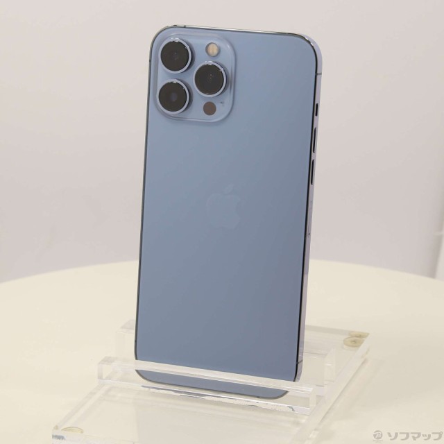 (中古)Apple iPhone13 Pro Max 128GB シエラブルー MLJ73J/A SIMフリー(352-ud)