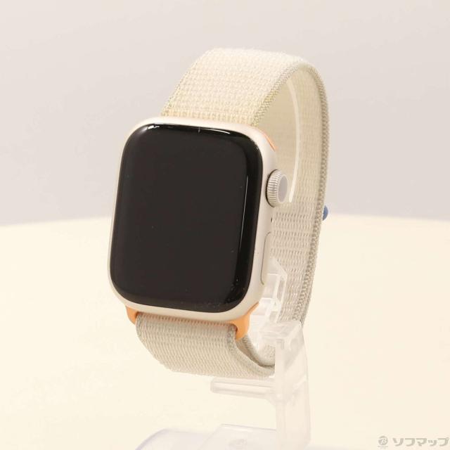 Apple Watch series 9 41mm スターライト A2978 中古)Apple Apple Watch Series 9 GPS 41mm スターライトアルミニウム