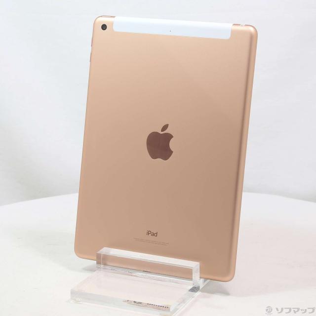 (中古)Apple iPad 第6世代 32GB ゴールド MRM02J/A auロック解除SIMフリー(196-ud)の通販は 20,683円