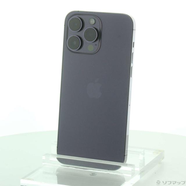 (中古)Apple iPhone14 Pro Max 256GB ディープパープル MQ9E3J/A SIMフリー(377-ud)