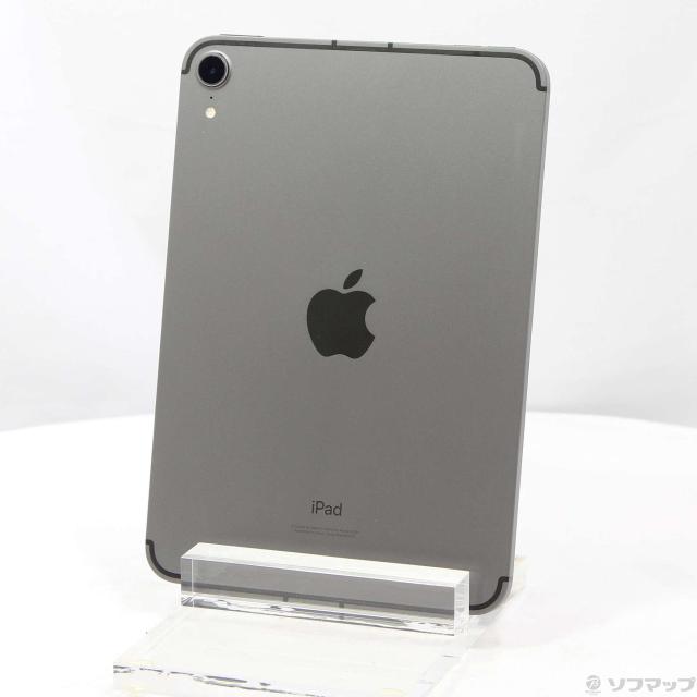(中古)Apple iPad mini 第6世代 256GB スペースグレイ MK8F3J/A SIMフリー(377-ud)