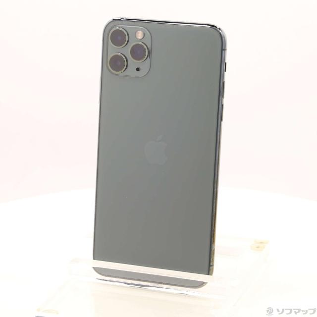 中古)Apple iPhone11 Pro Max 256GB ミッドナイトグリーン MWHM2J/A 