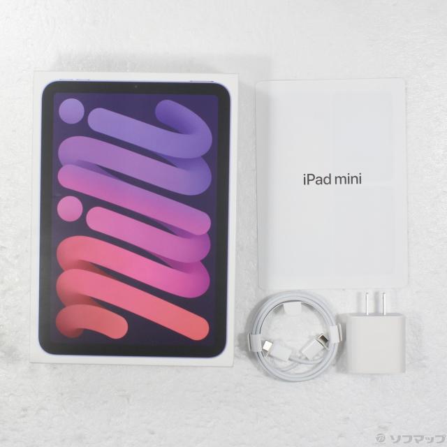 中古)Apple iPad mini 第6世代 64GB パープル MK7R3J/A Wi-Fi