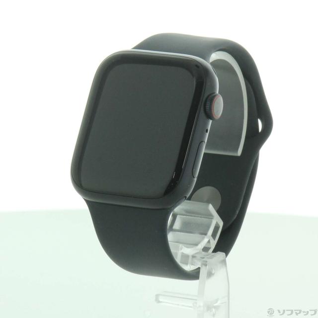(中古)Apple (展示品) Apple Watch Series 9 GPS + Cellular 45mm ミッドナイトアルミニウムケース ミッドナイトスポーツバンド(251-ud)の通販は 34,663円