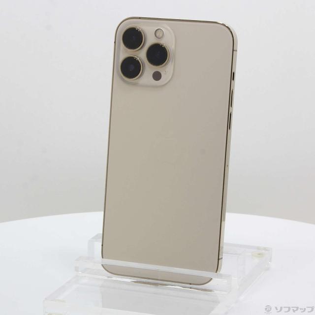 中古)Apple iPhone13 Pro Max 256GB ゴールド MLJA3J/A SIMフリー(251-ud)