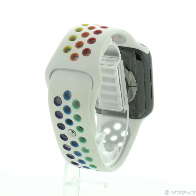 (中古)Apple Apple Watch Series 6 GPS 40mm スペースグレイアルミニウムケース プライドエディションNikeスポーツバンド(258-ud)_2