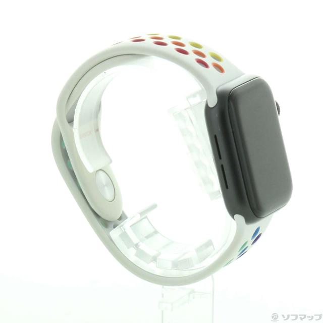 (中古)Apple Apple Watch Series 6 GPS 40mm スペースグレイアルミニウムケース プライドエディションNikeスポーツバンド(258-ud)_3