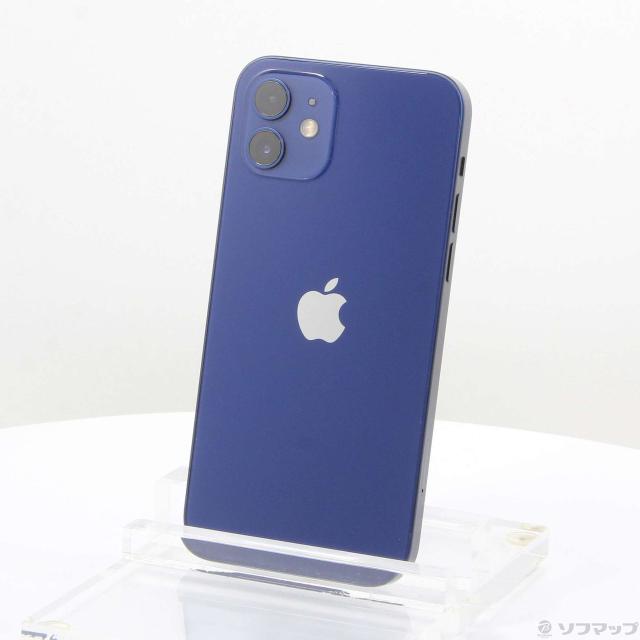 中古)Apple iPhone12 64GB ブルー MGHR3J/A SIMフリー(381-ud)
