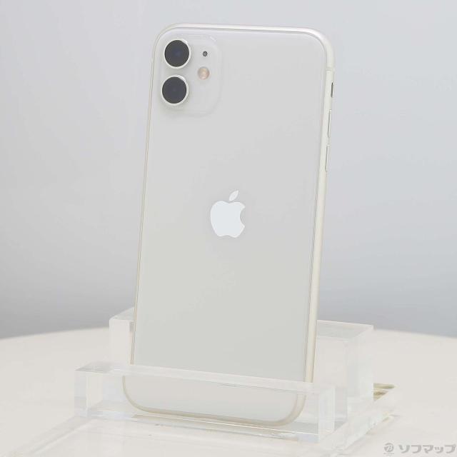 中古)Apple iPhone11 128GB ホワイト MWM22J/A SIMフリー(258-ud)