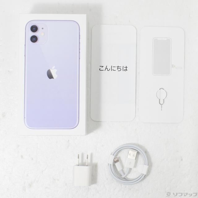 (中古)Apple iPhone11 256GB パープル MWMC2J/A SoftBank(352-ud)_4