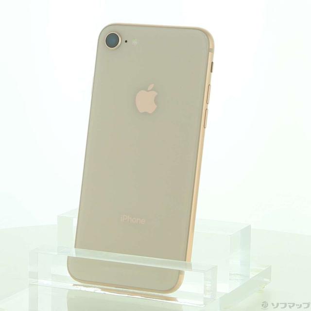 中古)Apple iPhone8 64GB ゴールド MQ7A2J/A SIMフリー(258-ud)