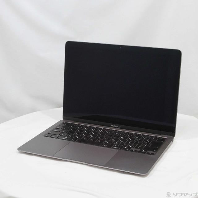 (中古)MacBook Air 13.3-inch Late-2020 MGN73J/A M1 8コアCPU_8コアGPU 8GB SSD512GB スペースグレイ (14.7 Sonoma)(352-ud)の通販は 98,480円