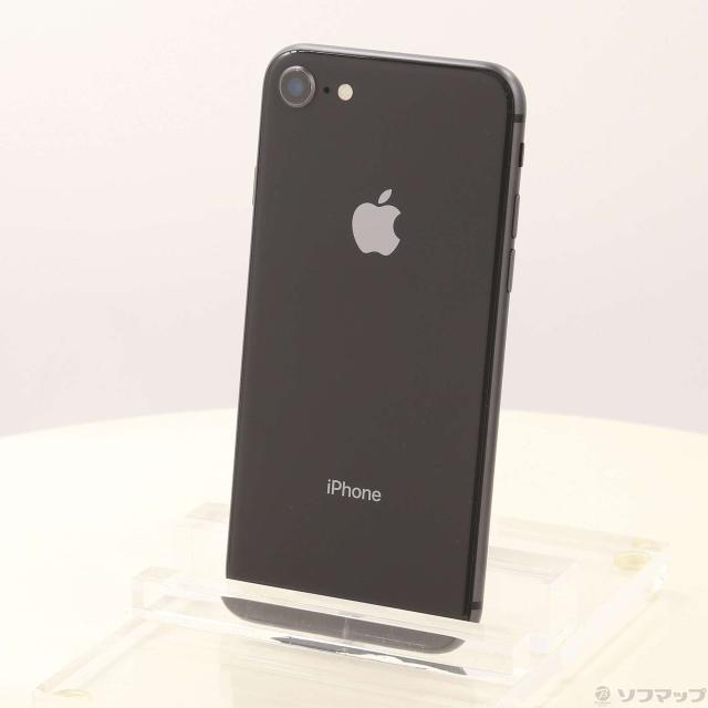 中古)Apple iPhone8 64GB スペースグレイ MQ782J/A SIMフリー(269-ud)