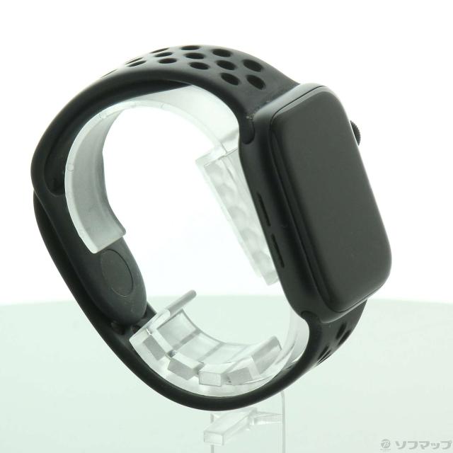 (中古)Watch Series 6 Nike GPS 44mm スペースグレイアルミニウムケース アンスラサイト/ブラックNikeスポーツバンド(198-ud)_3