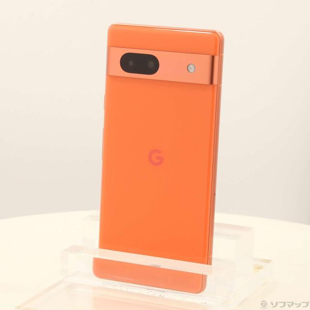 中古)GOOGLE Google Pixel 7a 128GB コーラル GA04438-JP SIMフリー 