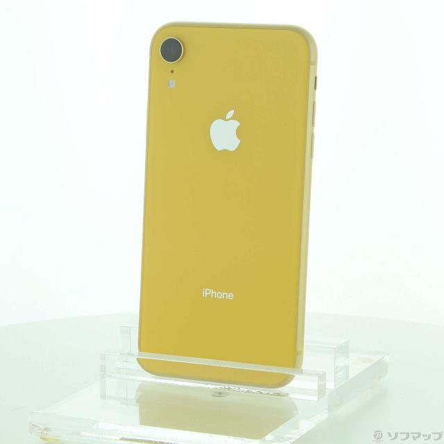 (中古)Apple iPhoneXR 64GB イエロー MT082J/A SIMフリー(348-ud)