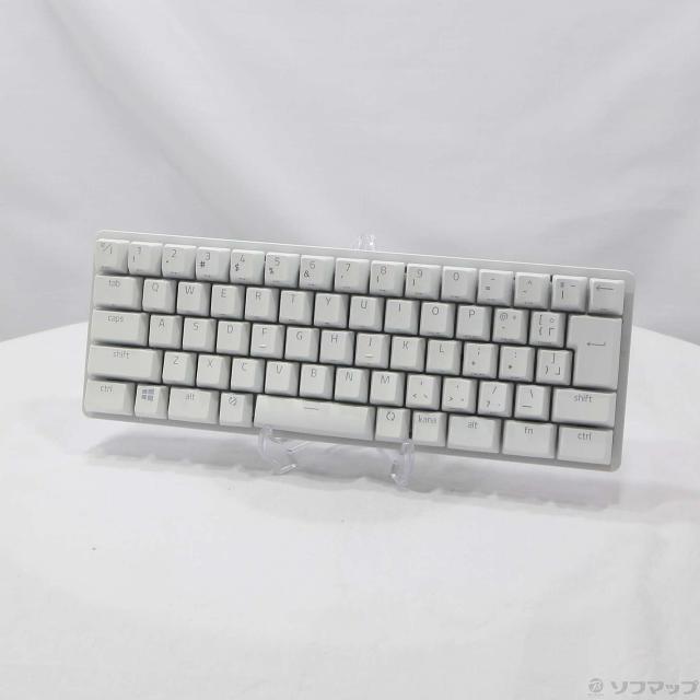 (中古)RAZER Huntsman Mini JP Clicky Optical Switch RZ03-03390900-R3J1 ホワイト 紫軸(344-ud)
