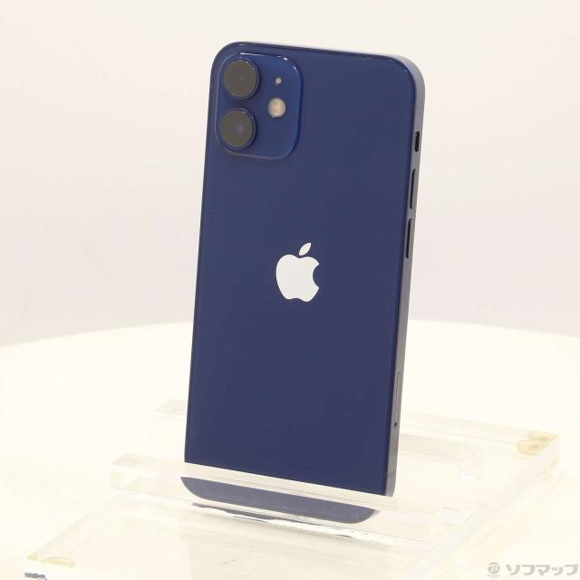 (中古)Apple iPhone12 mini 64GB ブルー MGAP3J/A SIMフリー(371-ud)