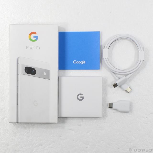 美品】国内版SIMフリー Google Pixel 7a 8GB/128GB スノウ GA04274