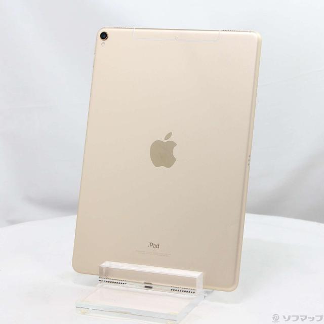 (中古)Apple iPad Pro 10.5インチ 64GB ゴールド MQF12J/A auロック解除SIMフリー(377-ud)