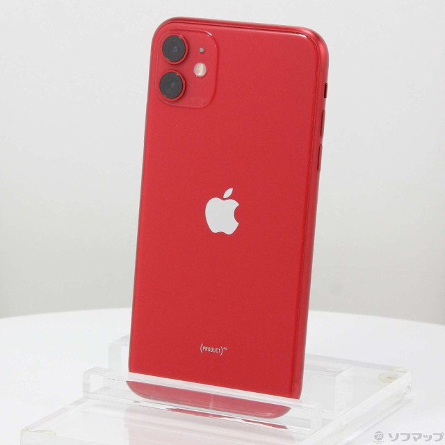 (中古)Apple iPhone11 64GB プロダクトレッド MWLV2J/A SIMフリー(305-ud)