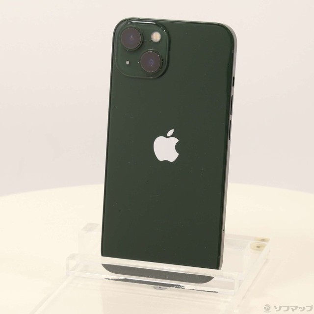 ジャンク品／箱あり】Apple iPhone 13 ミッドナイトグリーン