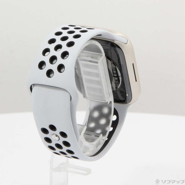 中古)Watch Series 7 Nike GPS 45mm スターライトアルミニウム