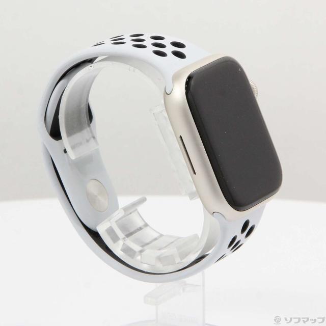 中古)Watch Series 7 Nike GPS 45mm スターライトアルミニウム
