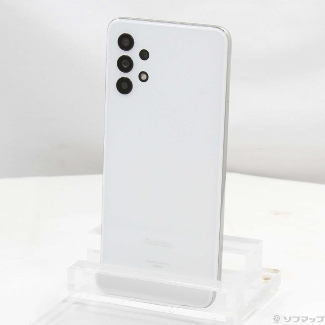 (中古)SAMSUNG GALAXY A32 5G 64GB オーサムホワイト SCG08 auロック解除SIMフリー(295-ud)