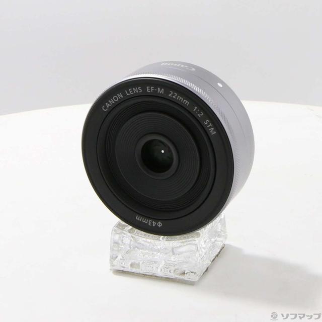(中古)Canon EF-M 22mm F2 STM シルバー (レンズ)(CANON Mマウント)(349-ud)