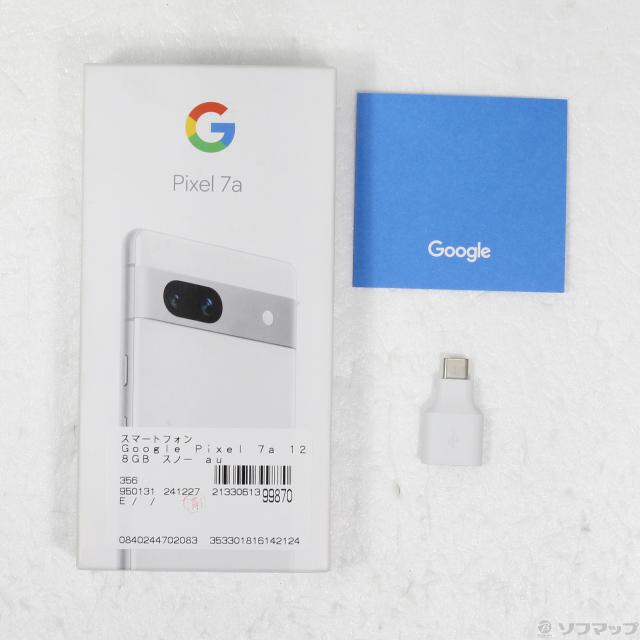中古)GOOGLE Google Pixel 7a 128GB スノー au SIMフリー(349-ud) 中古)GOOGLE Google Pixel 7a 128GB スノー au SIMフリー(349-ud)