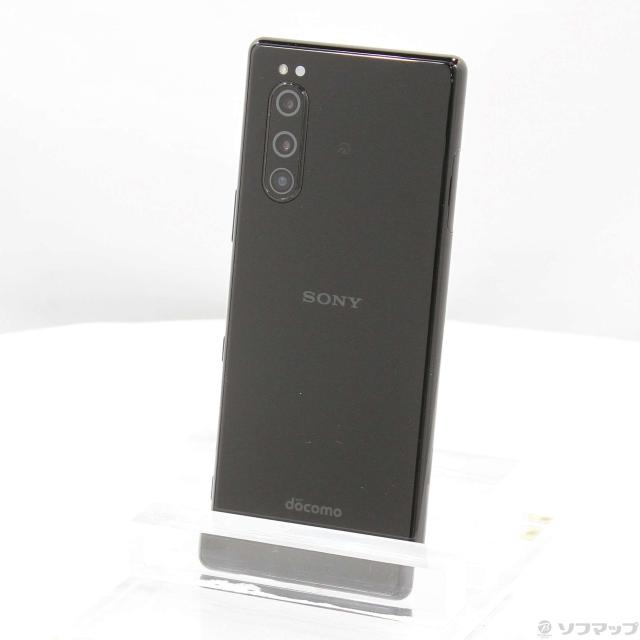 中古)SONY Xperia 5 64GB ブラック SO-01M docomo(269-ud)