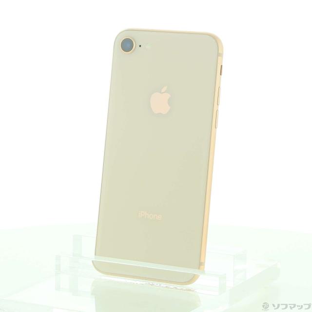 (中古)Apple iPhone8 64GB ゴールド MQ7A2J/A SIMフリー(344-ud)