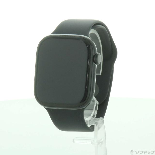 (中古)Apple Apple Watch Series 10 GPS 46mm ジェットブラックアルミニウムケース ブラックスポーツバンド(344-ud)の通販は