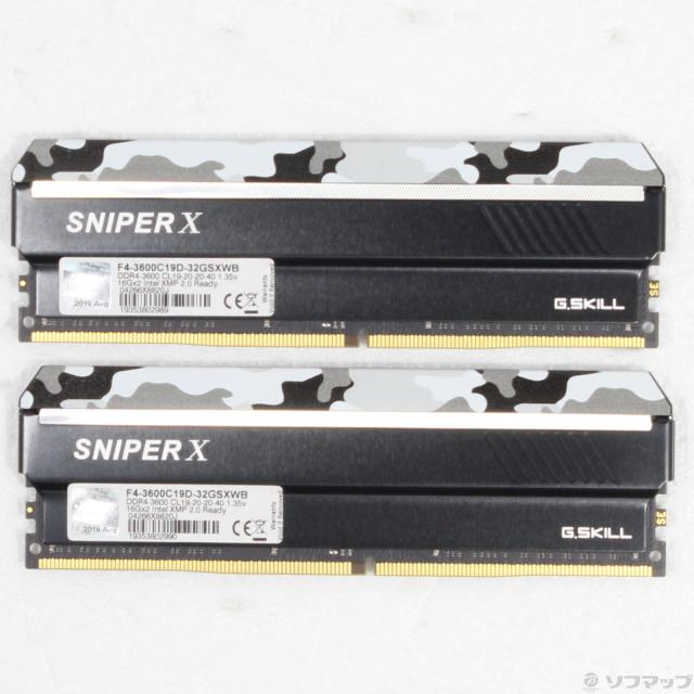 品〕 F4-3600C19D-32GSXWB 32GB 16GB×2枚組【344】 販売済み G.Skill