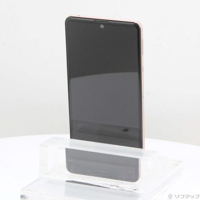 中古)SHARP AQUOS sense5G 64GB ライトカッパー SHG03 auロック