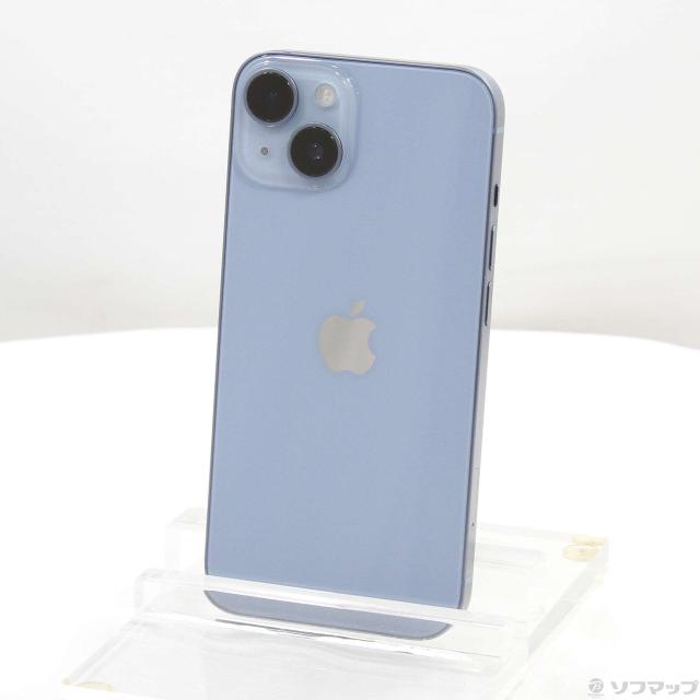 中古)Apple iPhone14 128GB ブルー MPVJ3J/A SIMフリー(247-ud)