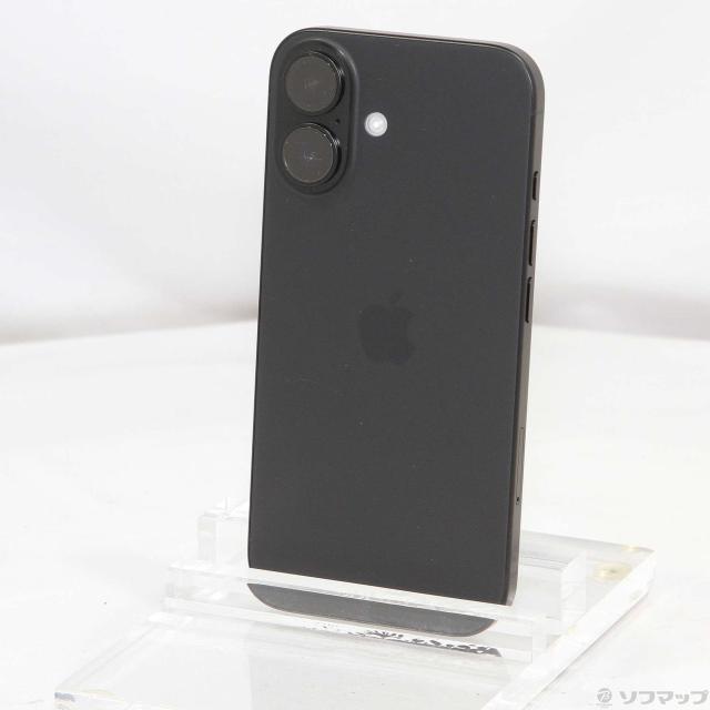 (中古)Apple iPhone16 128GB ブラック MYDQ3J/A SIMフリー(377-ud)の通販は 71,489円