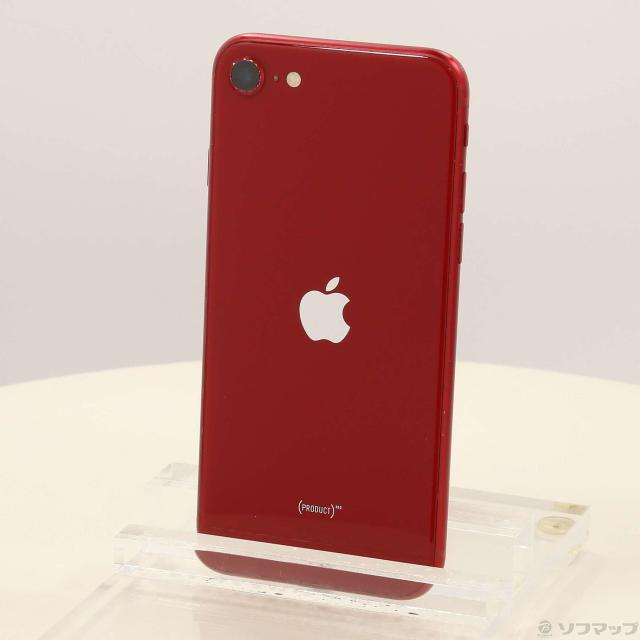中古)Apple iPhone SE 第3世代 64GB プロダクトレッド MMYE3J/A SIM  