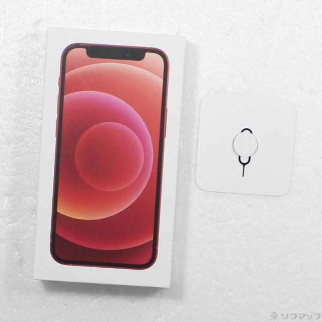 中古)Apple iPhone12 mini 64GB プロダクトレッド MGAE3J/A SIM