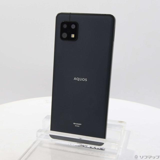 中古)SHARP AQUOS sense6 64GB ブラック SHG05 au SIMフリー(348-ud)