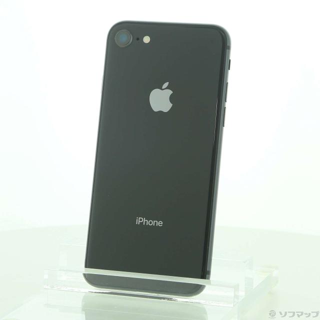(中古)Apple iPhone8 64GB スペースグレイ MQ782J/A SIMフリー(276-ud)
